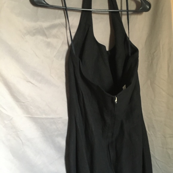 Midi Halter LBD w/ thigh split - Picture 2 of 4